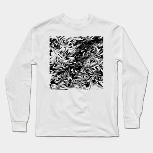 Distorted Black 02 Long Sleeve T-Shirt